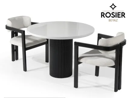 Rosier Beyaz Yemek Odası Takımı