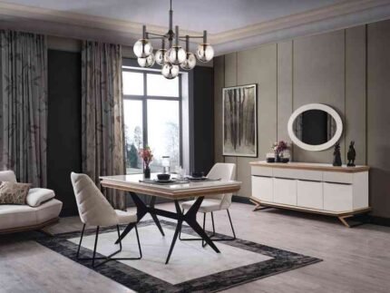 Monza Ahşap Yemek Odası Takımı